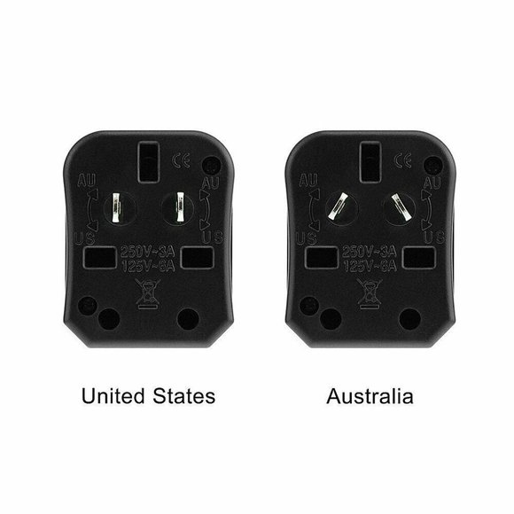 4-in-1 Universal Power Adapter Wall Charger Socket Travel Plug Converter - Picture 3 of 6